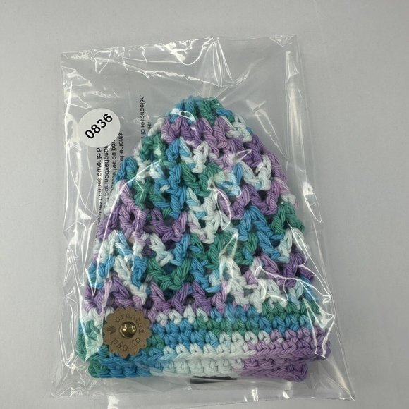 Created by Cyd Handmade Crochet Beanie Clem Lily Sugar N Cream Skull Cap NEW